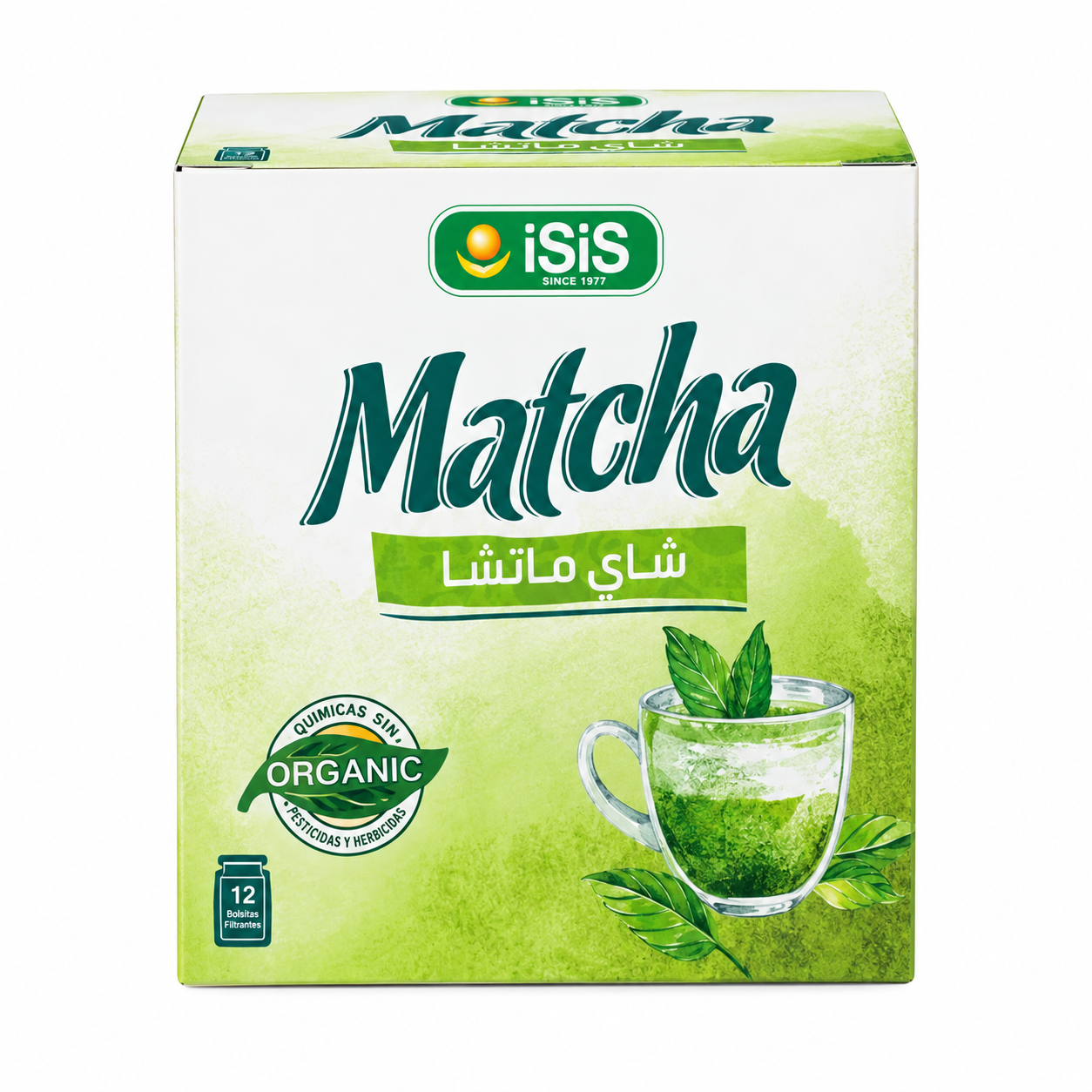 file_00000000938c820a9a16435ad31cd872 إيزيس شاي ماتشا 12 فتلة - الصورة 1